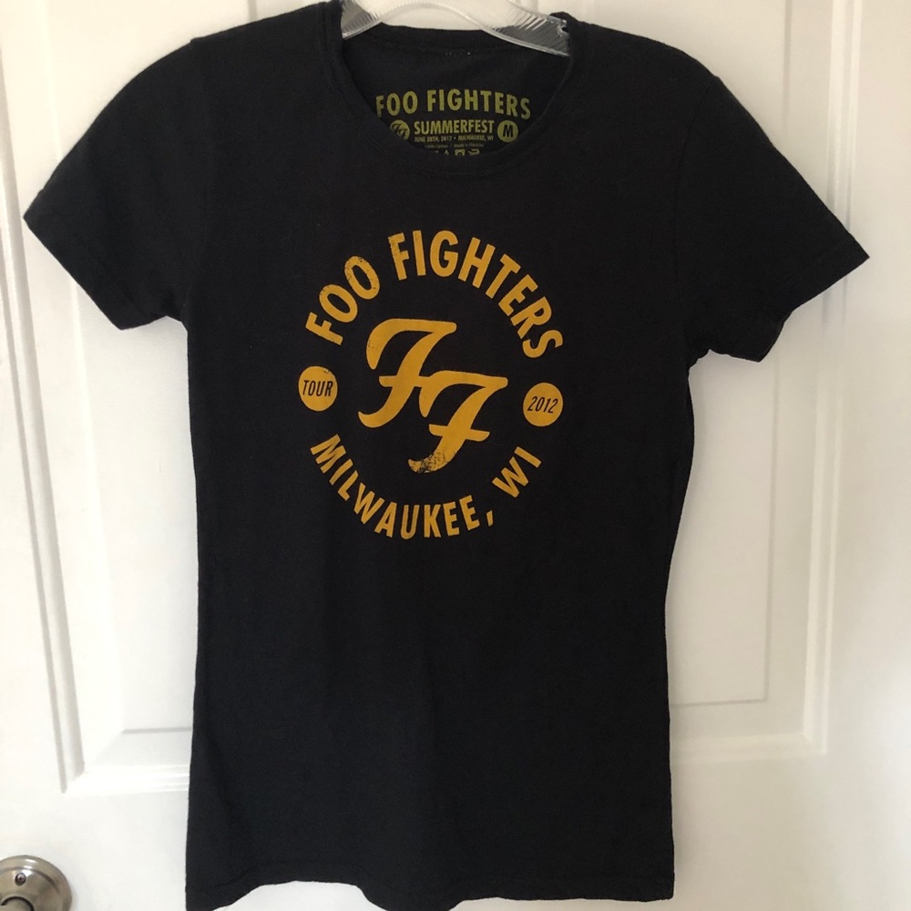 Black short sleeve concert tee, Sz M